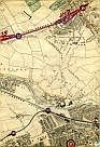 Paddington Cemetery, Rifle Ground of the Royal Victoria Volunteers, Kilburn, Kilburn Vale, North Western Railway, Kilburn Park, Kensal Green, Grand Junction Canal, Kensal New Town, St Peter's Park, Great Western Railway, Hammersmith and City Railway, Kensington Park, & Westbourne Green; & References No 7, No 15, 36, 37, 82, 234, 237, & 238