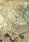 St John's Wood, Metropolitan & St. John's Wood Railway, Primrose Hill, Portland Town, Regent's Park, Edgware Road, North Western Railway, Regent's Canal, Great Western Railway, Metropolitan Railway, & Paddington; & References No 1, 76, 96, 186, 216, & 236