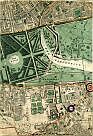 Paddington, Bayswater, Metropolitan Railway Inner Circle, Kensington Gardens, Hyde Park, The Serpentine, Kensingtion, Horticultural Society, Knightsbridge, Metropolitan District Railway, & Brompton; & References 83, & 104